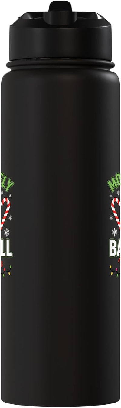 Botella de agua acero inoxidable aislada Navidad para niños