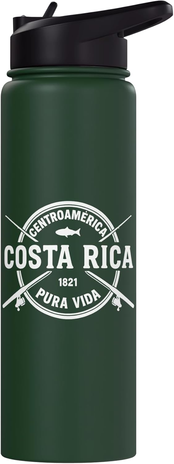Botella de agua aislada de acero inoxidable Pura Vida