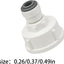 Adaptador conex. rápida plástico blanco RO 1/4" a 1/2"