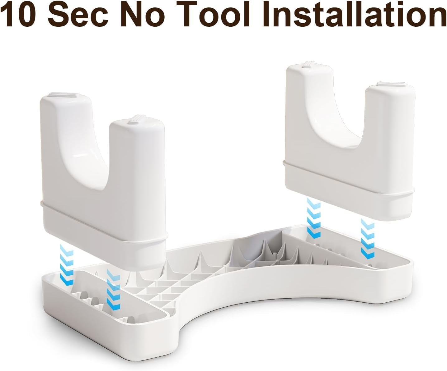 Taburete baño plástico antiderrap 7pulg ergonómico