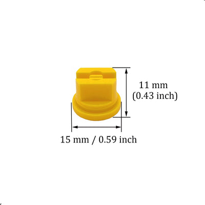 10 Boquillas Plástico 0.008pulg 110 Grados Agrícola