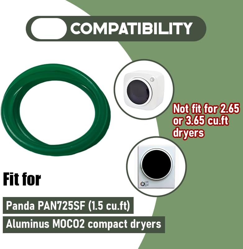 Correa repuesto ventilador secadora compat Panda Aluminus