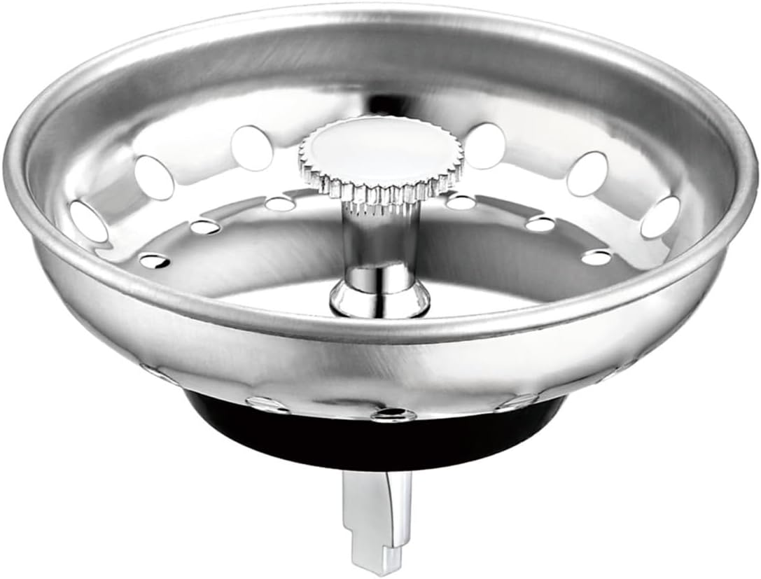 Colador acero inox para fregadero 3.5pulg con brida 3 pernos