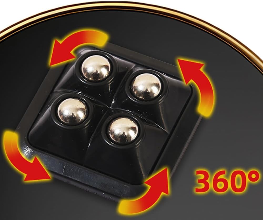 4 Pzas Ruedas Giratorias 360° para Electrodomésticos Negro