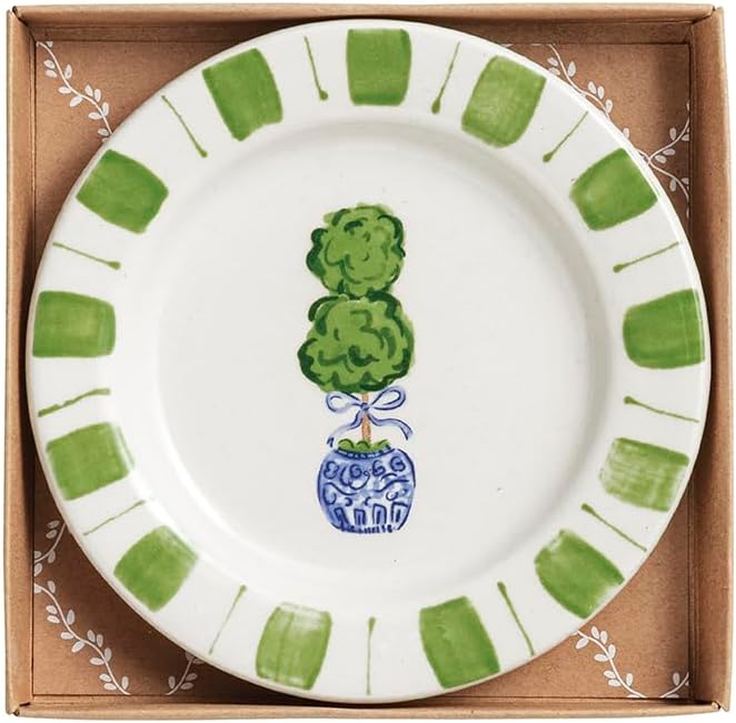Placa topiary de cerámica Mud Pie Tidbit