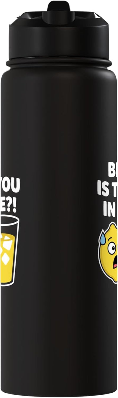Vaso térmico acero inox con chiste limón