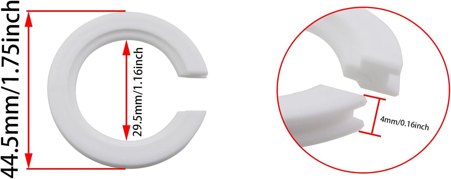 Anillos adaptadores E27 a E14 piezas repuesto blanco