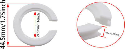 Anillos adaptadores E27 a E14 piezas repuesto blanco