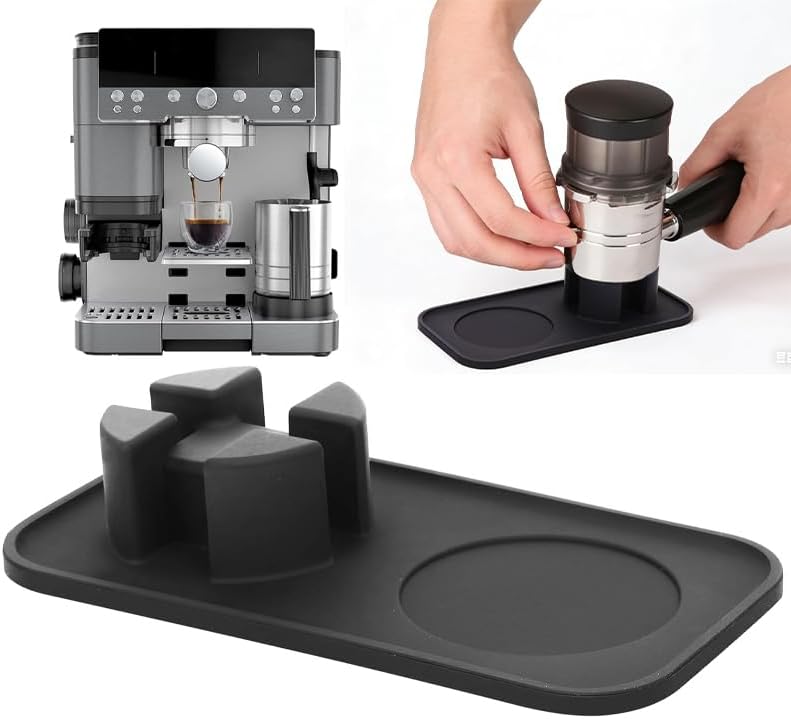 Alfombrilla antiderrap soporte café silicón negro