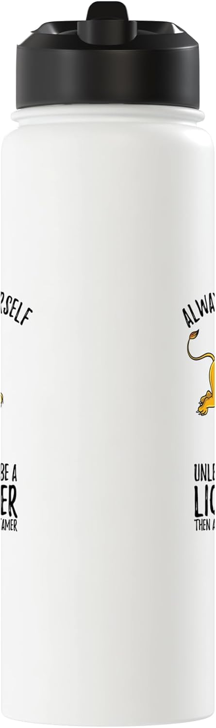 Botella agua acero inox aislada