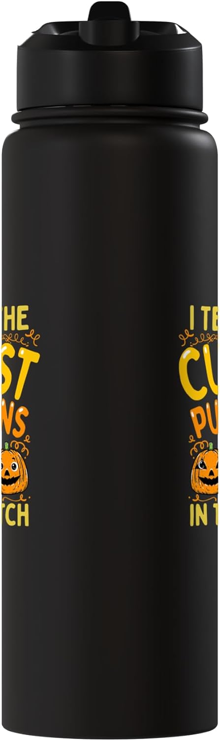 Bebida para agua acero inoxidable con calabazas de Halloween