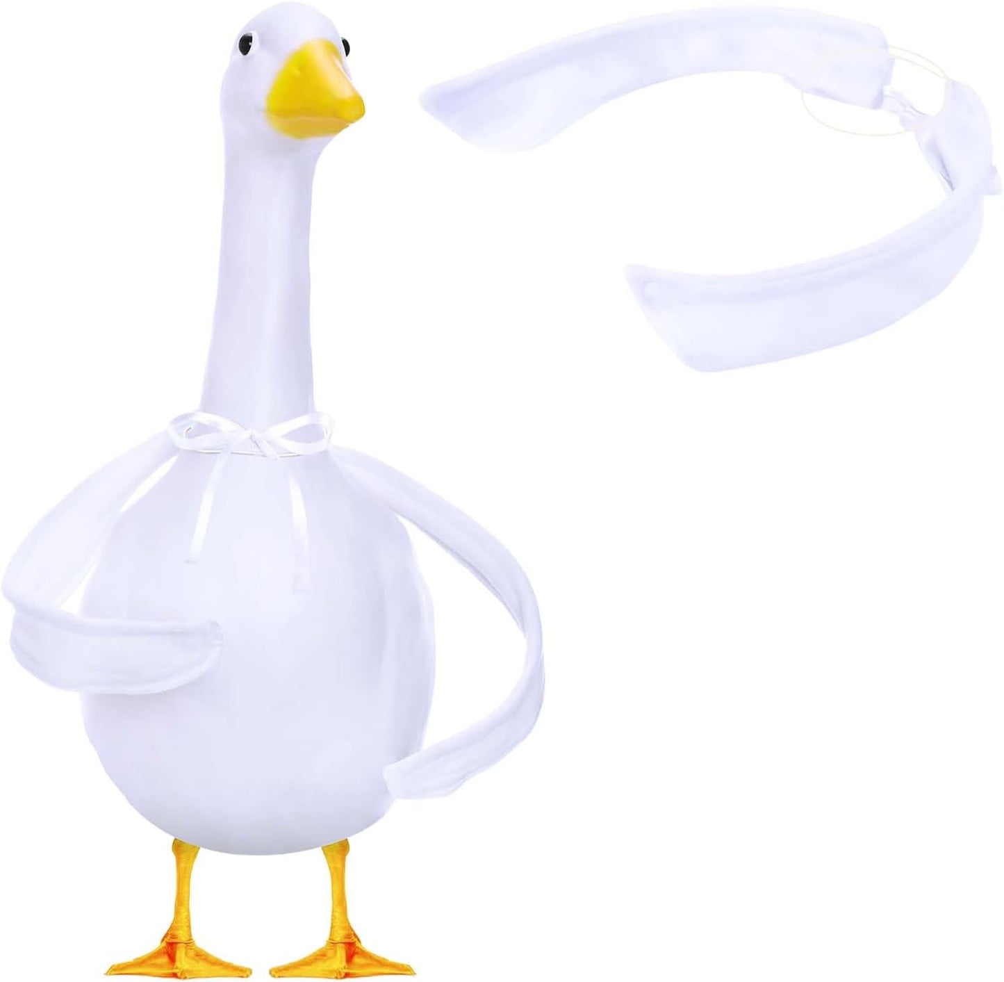 2 Alas Ganso Articulables para Porche 23-28pulg Blanco