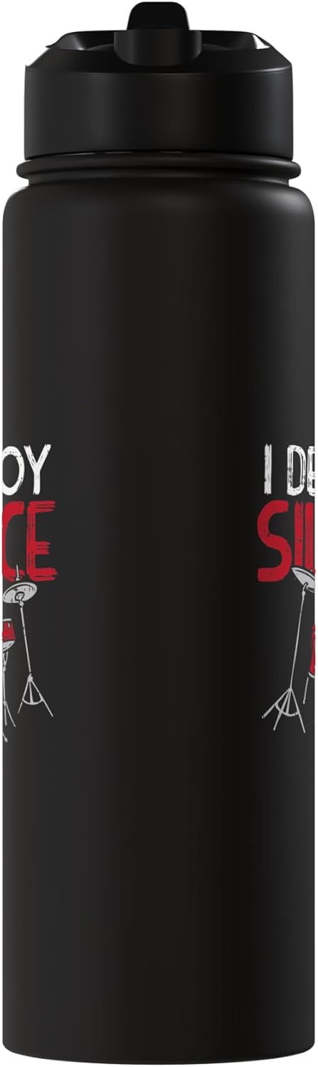 Botella de agua aislada acero inoxidable regalo para baterista