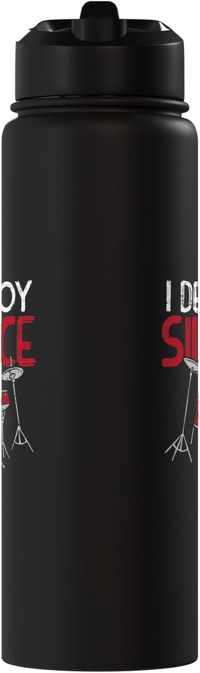 Botella de agua aislada acero inoxidable regalo para baterista