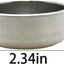 Filtro doble acero inox plateado adecuado para máquina espresso