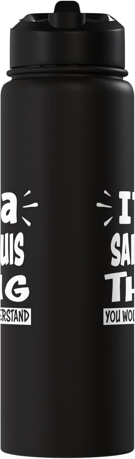 Botella de agua acero inoxidable aislada Saint Louis