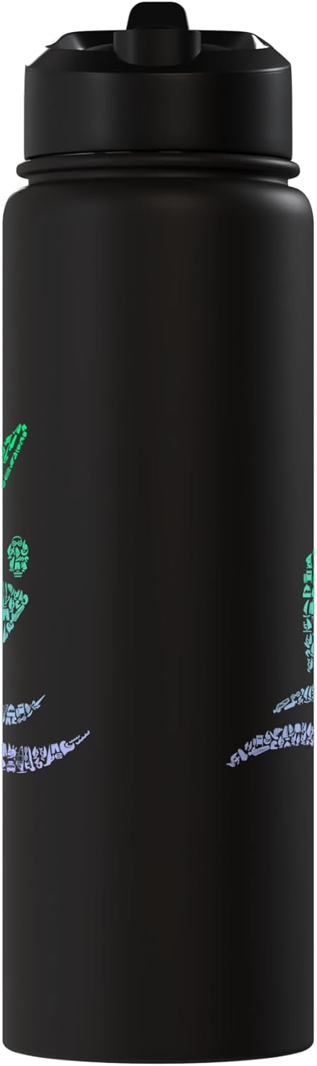 Botella de agua acero inoxidable aislada para windsurfing hombre