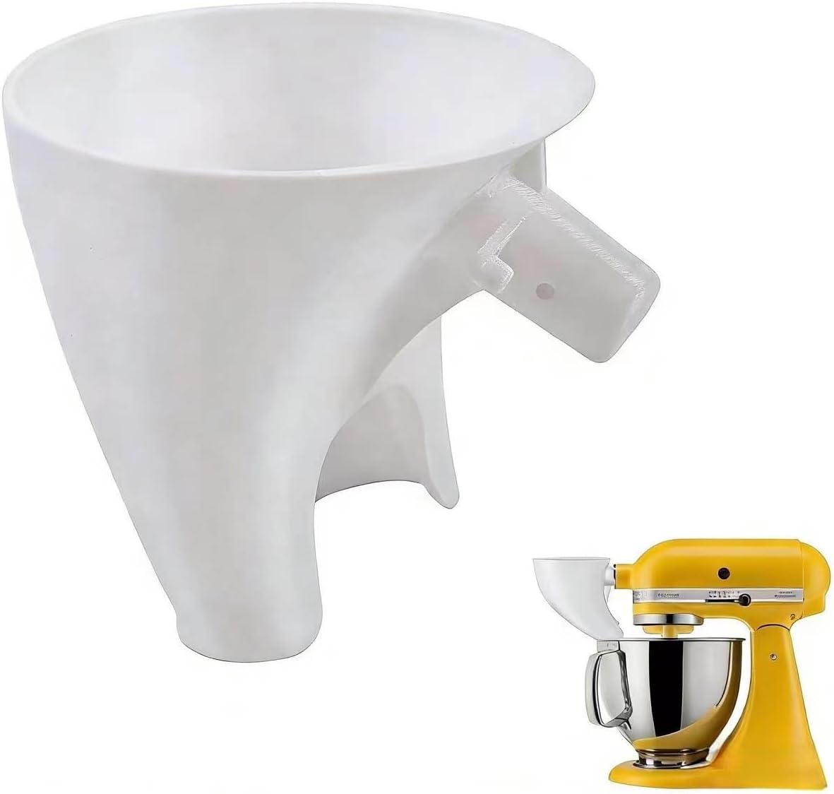 Embudo harina para mezcladora KSM150 con vertido fácil