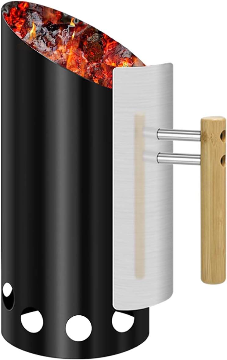 Chimenea carbón leña 6.25x14.5 H doble esmaltado resistente