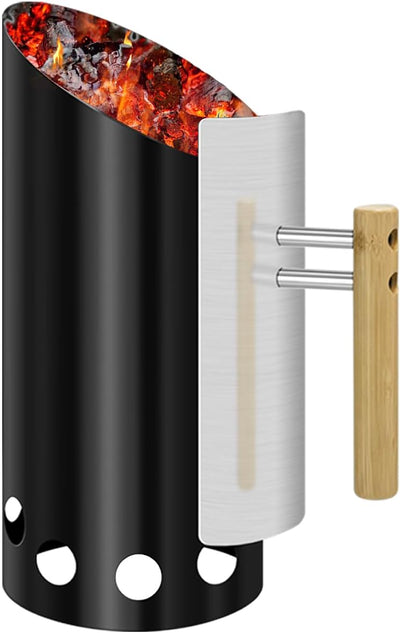Chimenea carbón leña 6.25x14.5 H doble esmaltado resistente