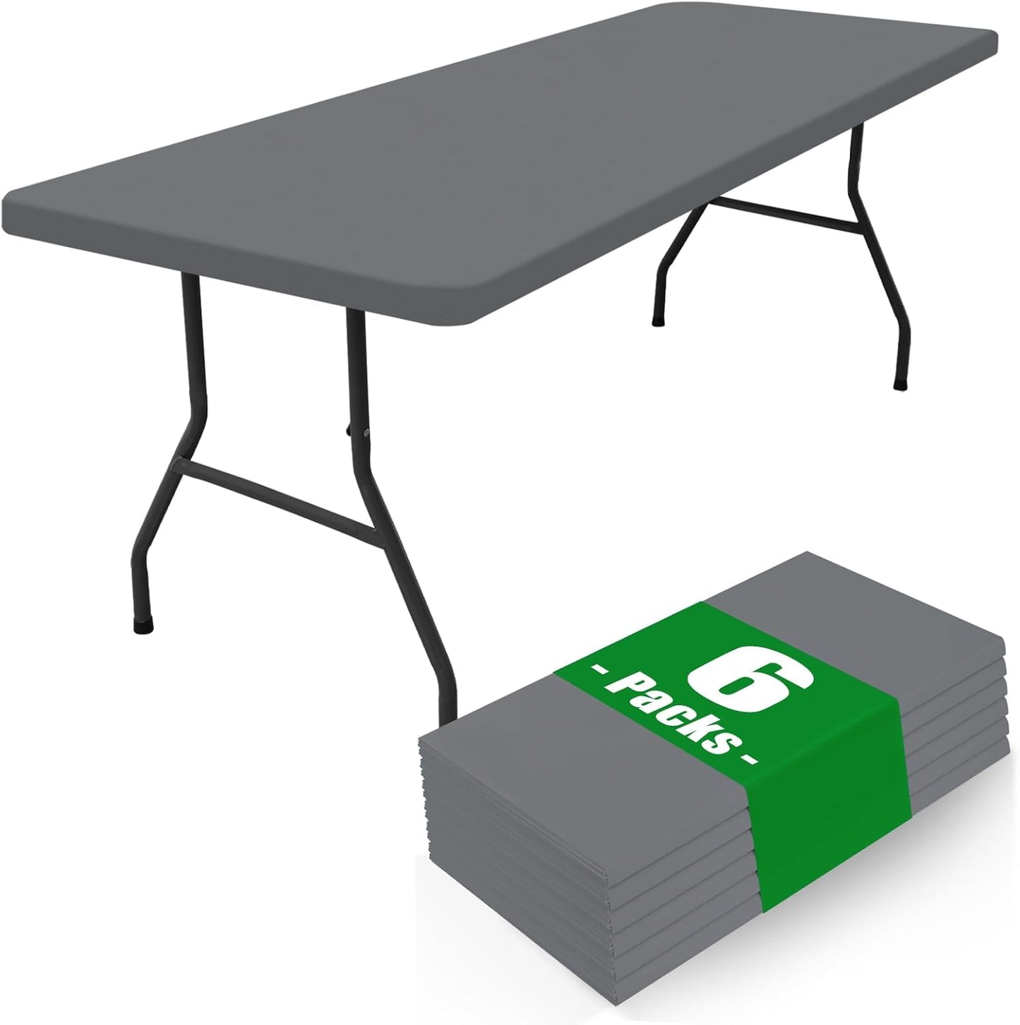 6 Manteles Elastano Rectangulares 5ft para Pícnic Exteriores