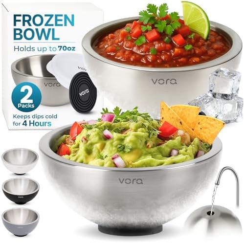 Cuenco enfriador acero inox 70oz set 2 con tapa