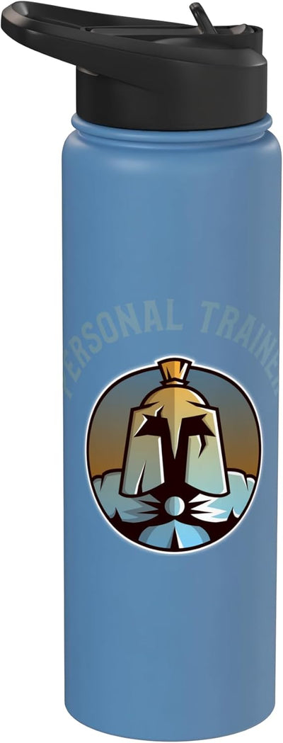 Botella agua acero inox aislada personal trainer