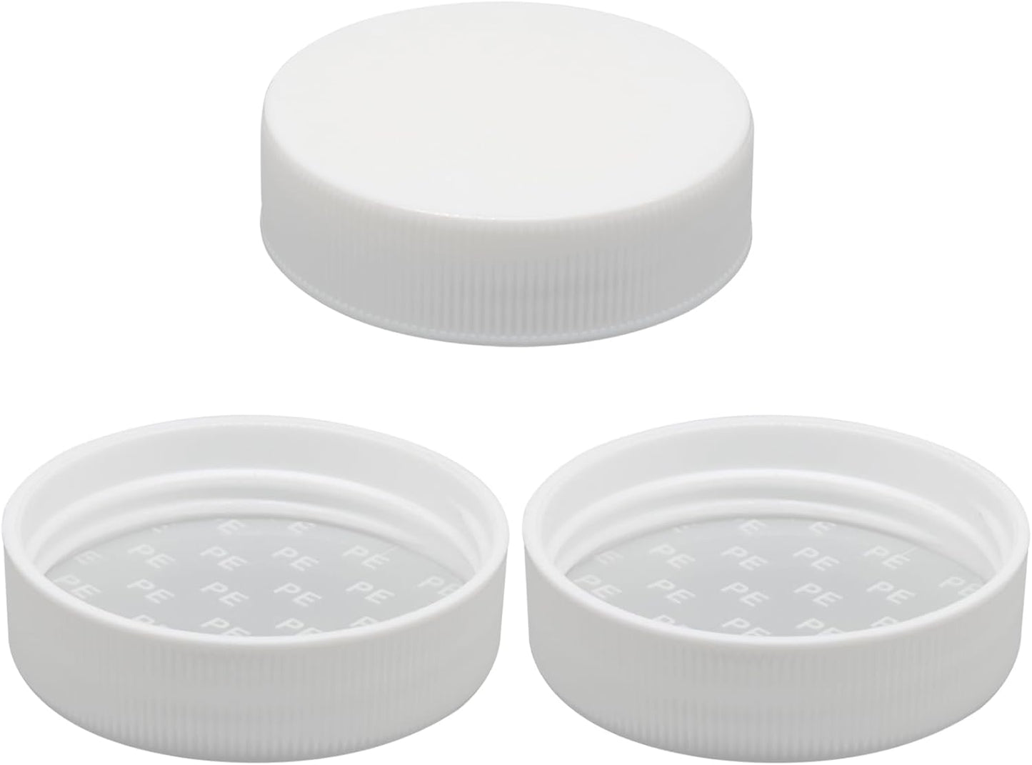 3 Tapas Rosca Jarras Agua 2.087pulg Blanco