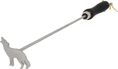 Hierro para carne bollos madera cuero