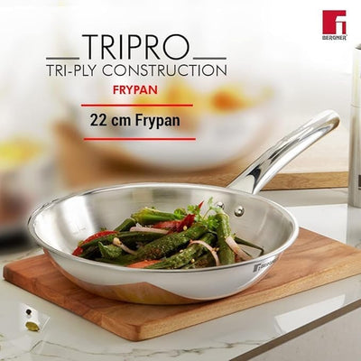 Set 3 Pzas Utensilios Cocina Acero Inox Wok 9.4pulg Sartén 8.7pulg