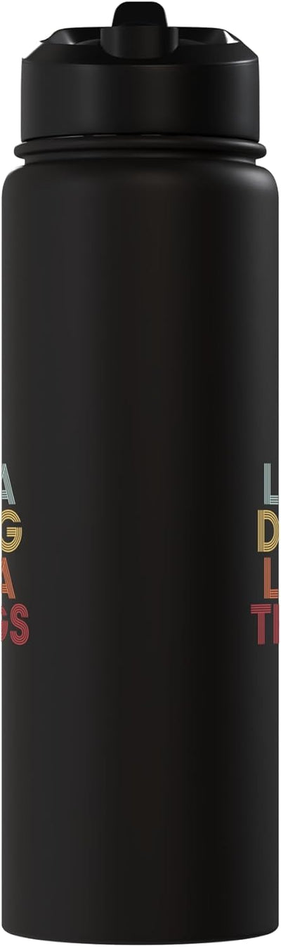 Botella agua acero inox personalizada nombre inicial