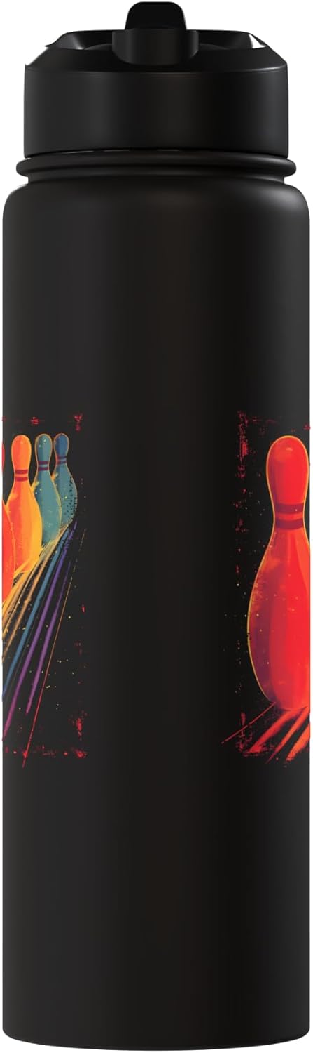 Bolso de agua acero inoxidable aislado estilo bowling