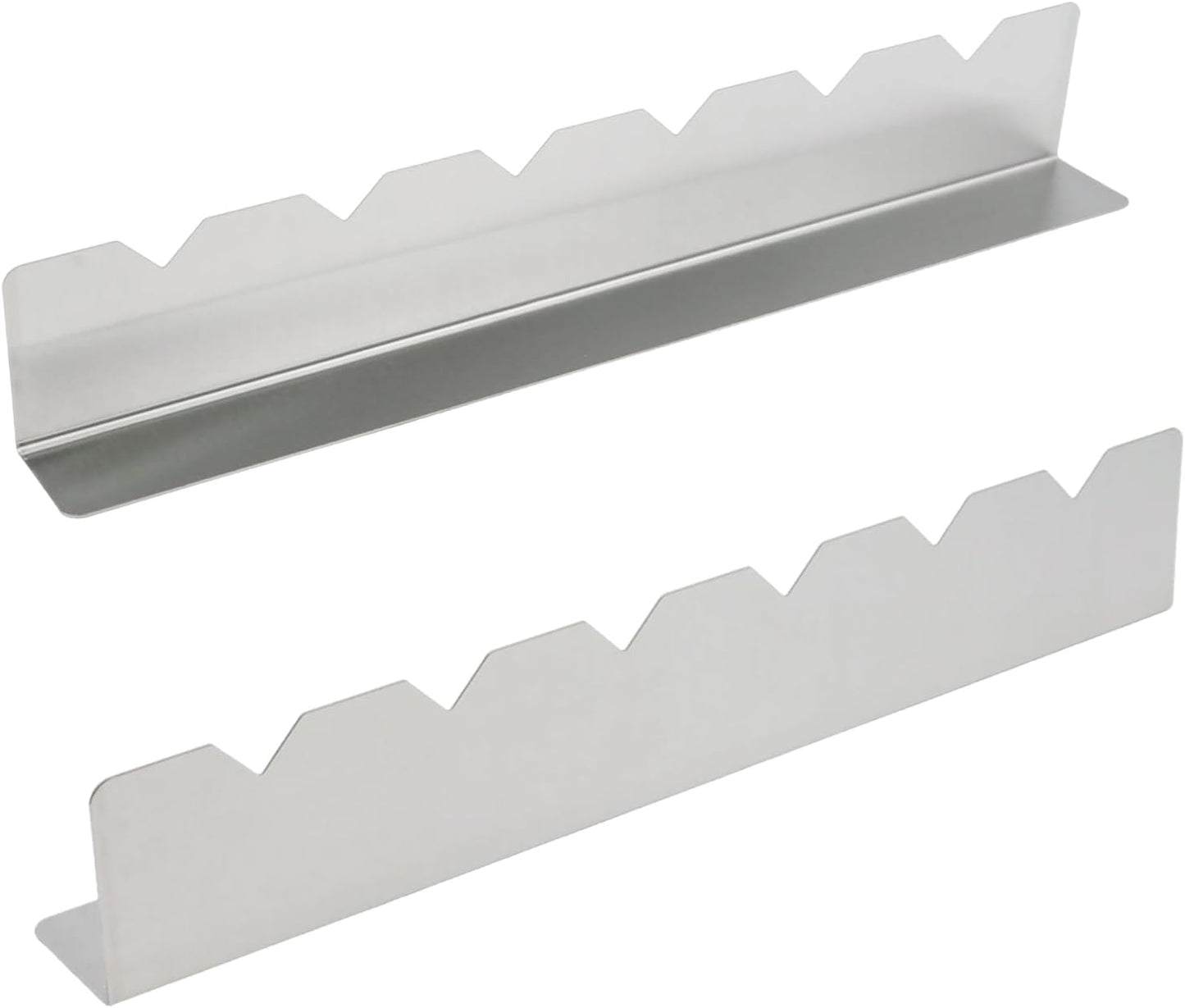 Set 2 Brochetas Acero Inox 6 Muescas Soporte Universal Barbacoa
