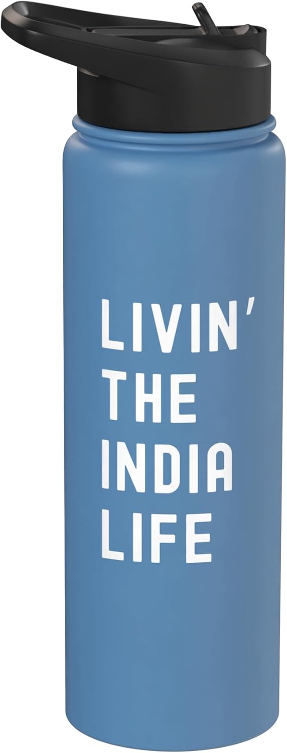 Botella de agua aislada de acero inoxidable India Life