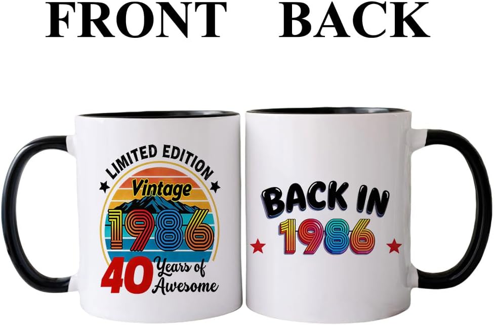 Taza de café regalo de cumpleaños número 40 para él y ella