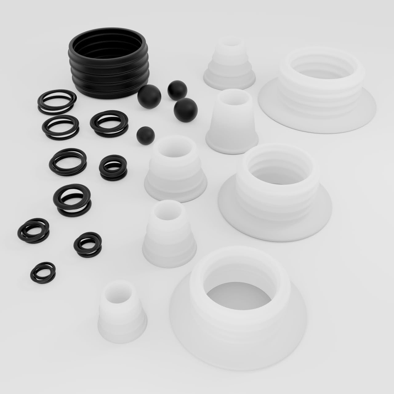 Set ojales silicona para cachimba grande
