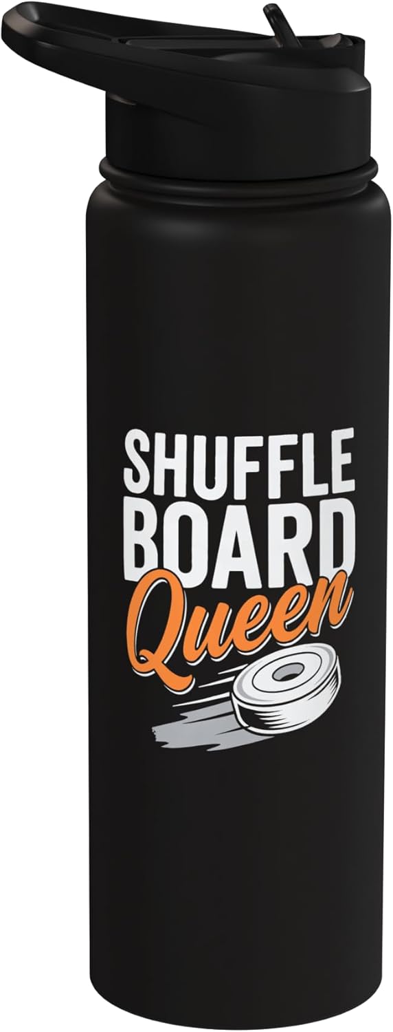 Bote de agua aislado para jugador de shuffleboard de acero inoxidable