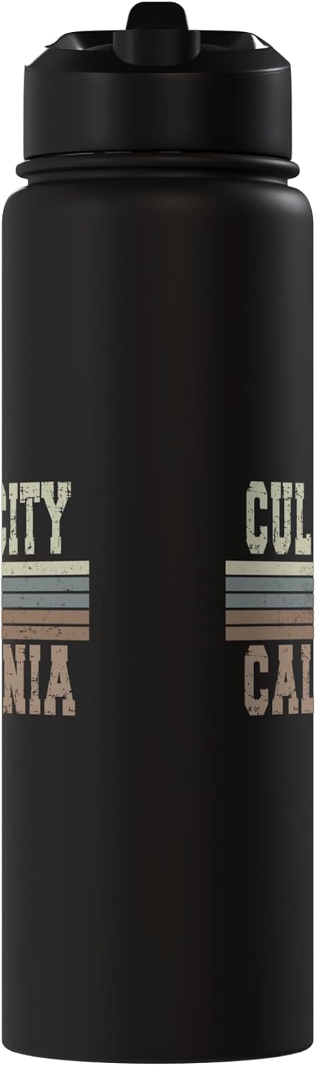 Botella de agua acero inoxidable Culver City California retro