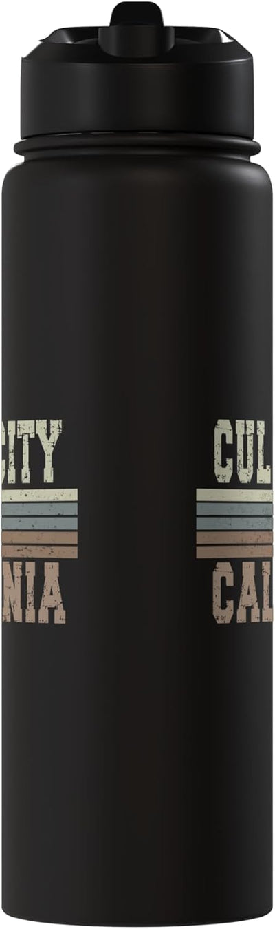 Botella de agua acero inoxidable Culver City California retro