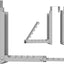 Gancho plegable puerta con 10 crestas estante secado gris