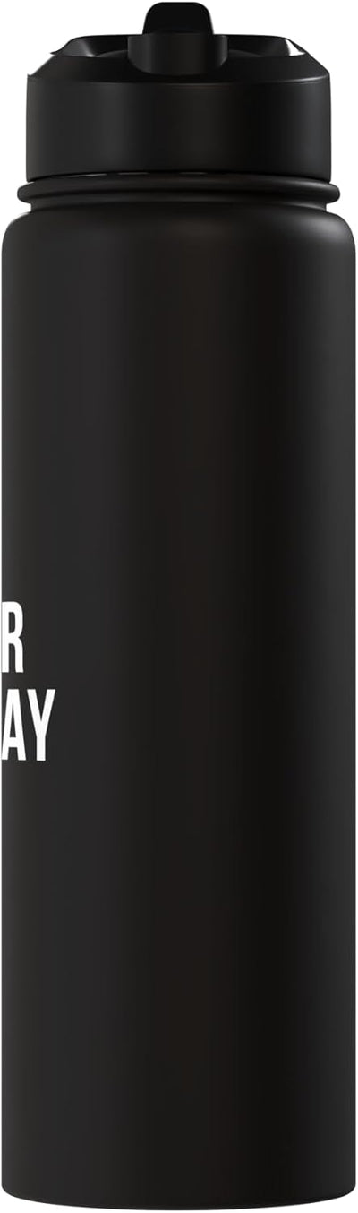 Botella agua acero inox aislada