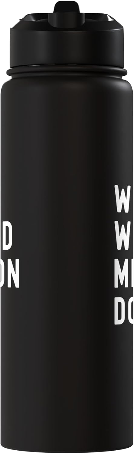 Bottle de agua acero inoxidable aislado What Would Milton Do