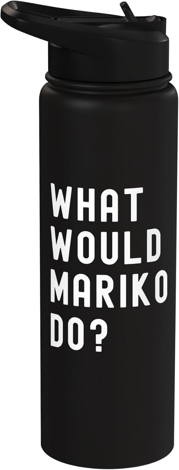 Botella agua acero inox aislada What Would Mariko Do