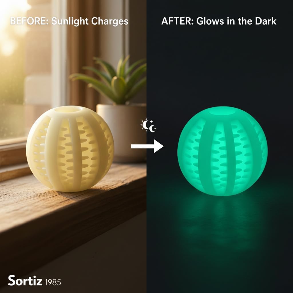 Bola brillante masticable para perros interactiva no tóxica