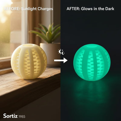 Bola brillante masticable para perros interactiva no tóxica