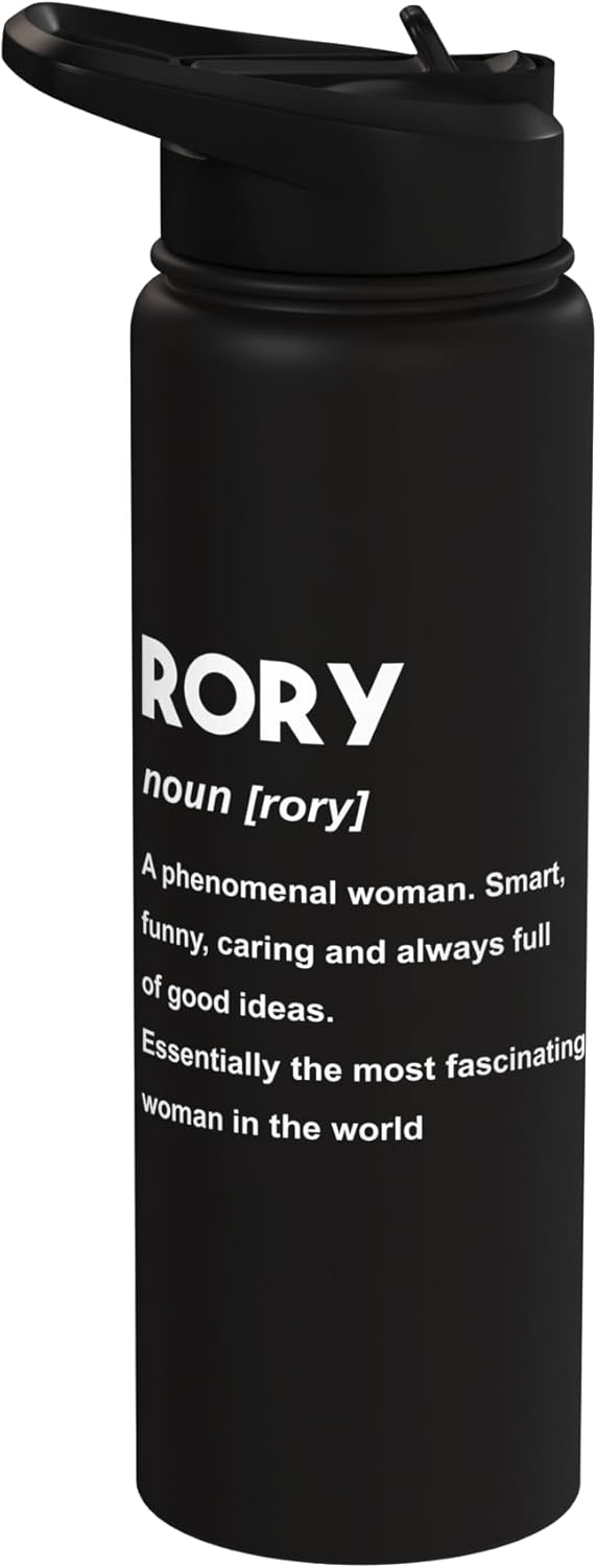 Botella de agua acero inoxidable aislada Rory Name