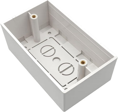 Caja eléctrica superficial 1.81pulg blanco