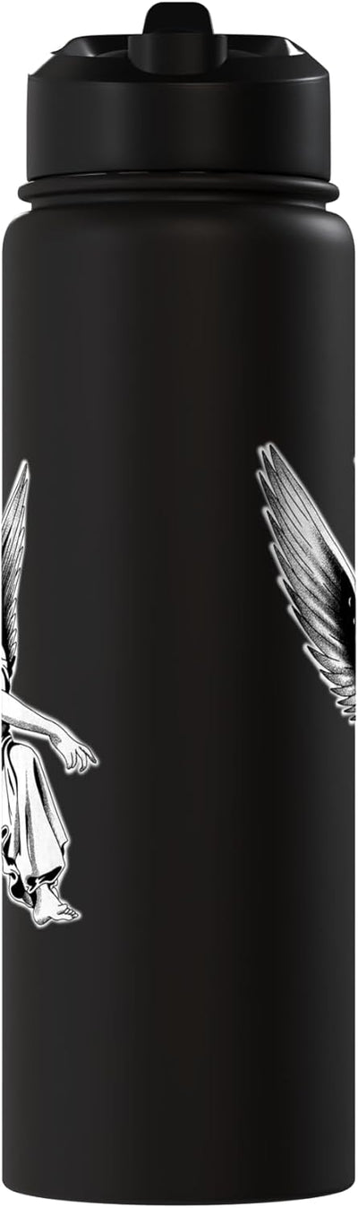 Bottella de agua aislada Angel King Crown Christian Streetwear acero inoxidable