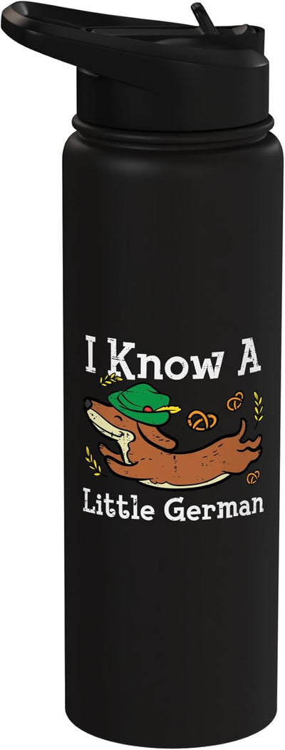 Botella de agua acero inoxidable perro dachshund Oktoberfest