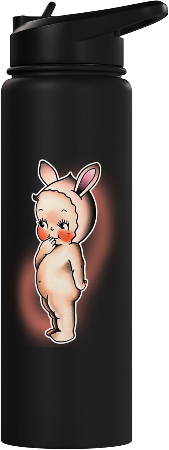 Bebida para bebé Kewpie Conejo de acero inoxidable aislado
